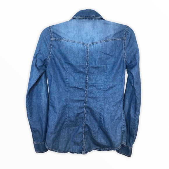 Forever21 Western Denim Button Down - Picture 4 of 9